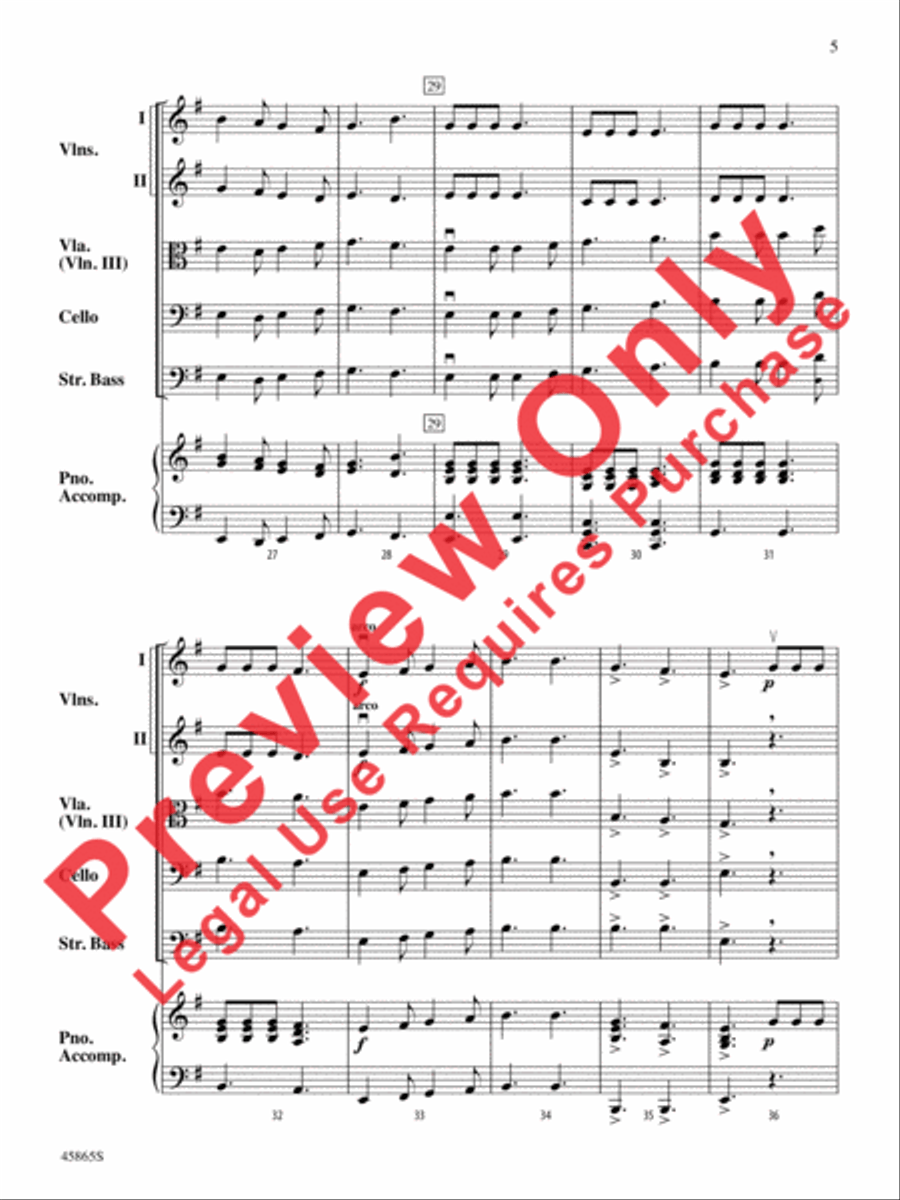 Pieces of Eight String Orchestra scores gallery preview page 5