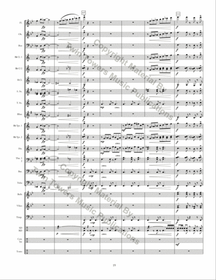 Ritmo Della Terra Concert Band scores gallery preview page 19