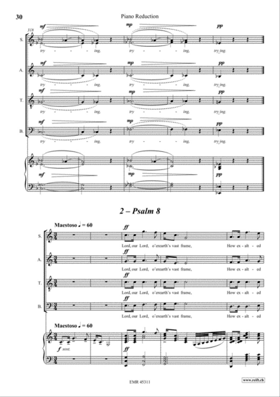 The Song Of Man The Song Of Man 4-Part scores gallery preview page 8