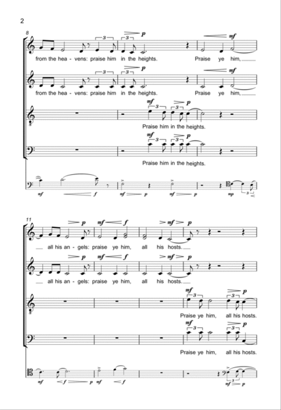 Psalm 148 Psalm 148 Choir scores gallery preview page 2