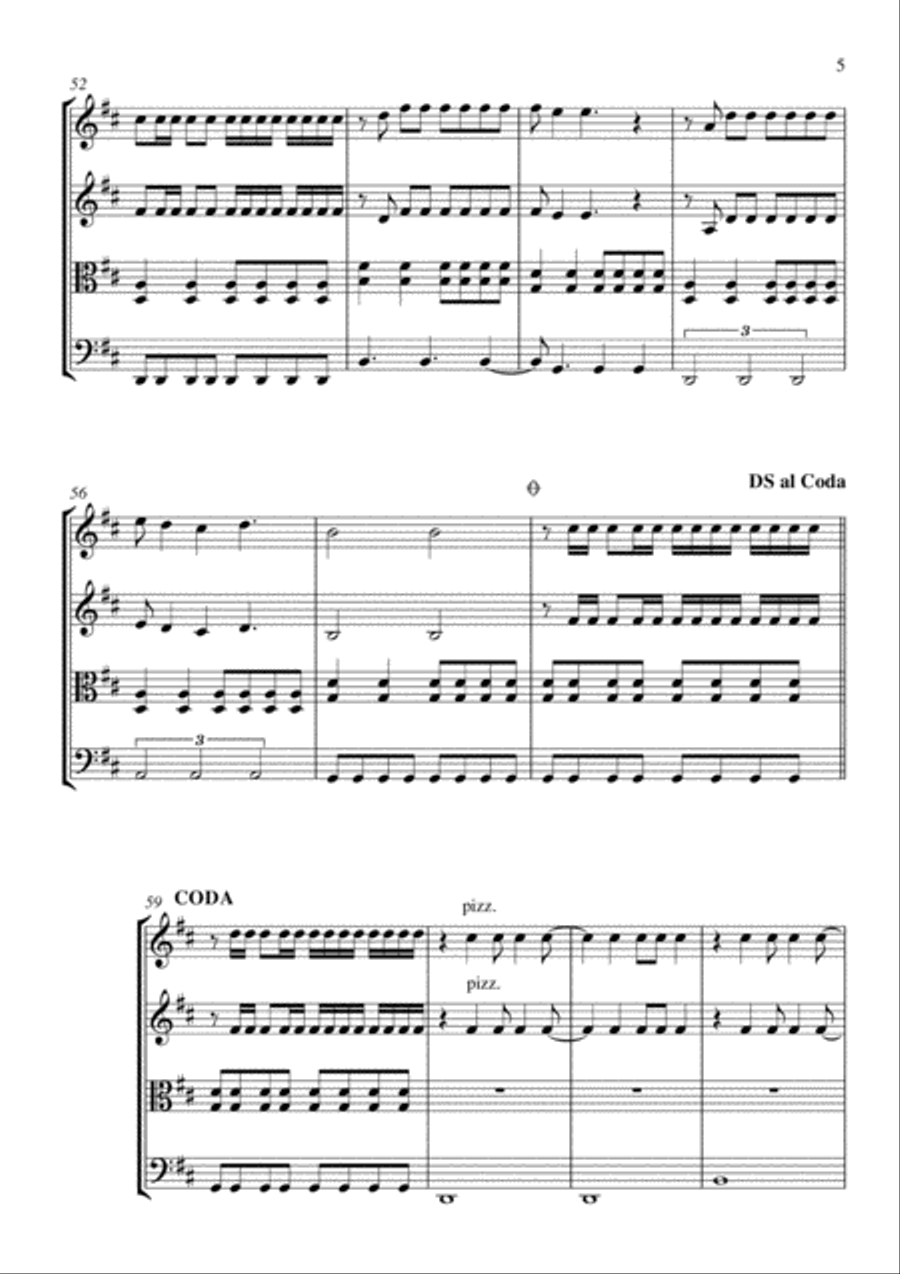 Everlong String Quartet scores gallery preview page 5