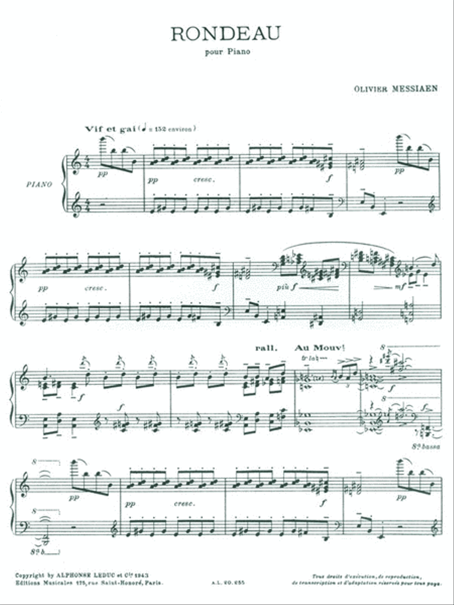 Rondeau Piano Solo scores gallery preview page 2