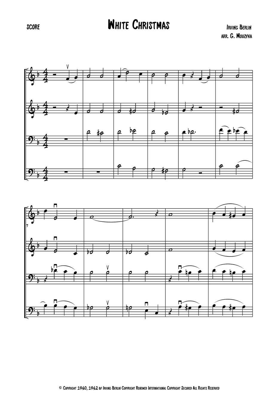 White Christmas Small Ensemble scores gallery preview page 5