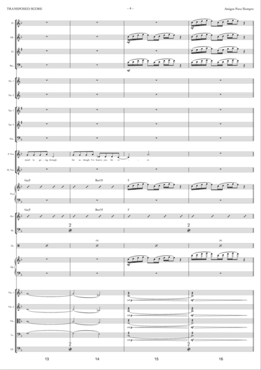 Amigos Para Siempre Full Orchestra scores gallery preview page 4