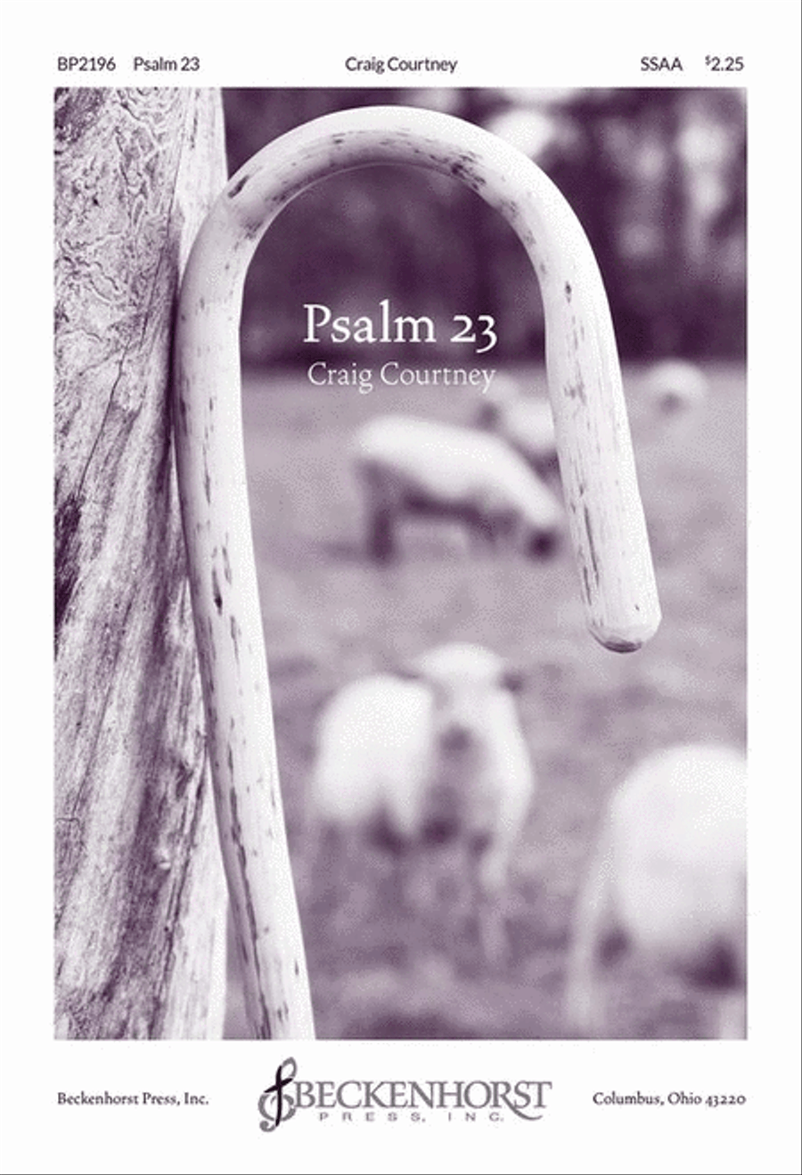 Psalm 23 - Courtney - SSAA SSAA scores gallery preview page 1