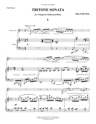 Book cover for TRITONE Sonata for Trumpet in B-flat and Piano