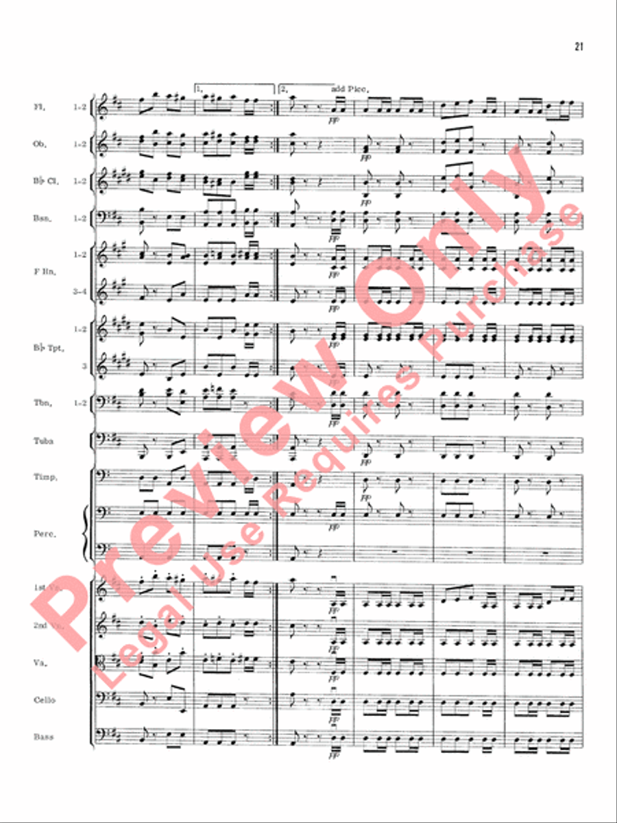 William Tell Overture Full Orchestra scores gallery preview page 24