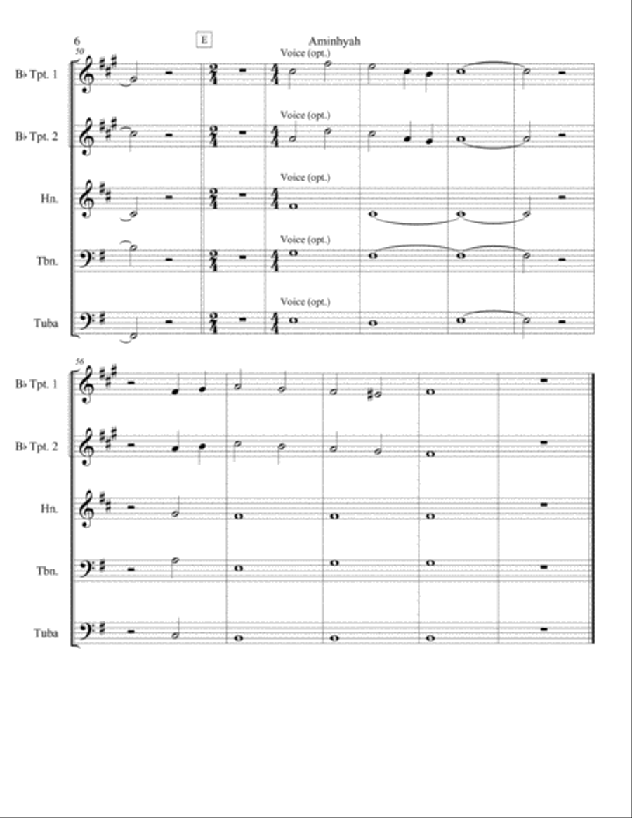 Aminhyah Brass Ensemble scores gallery preview page 6