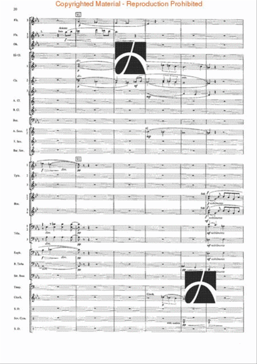 The Seventh Night of July Concert Band scores gallery preview page 17