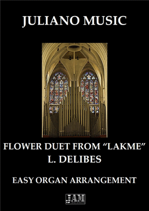 Book cover for FLOWER DUET FROM "LAKME" (EASY ORGAN) - L. DELIBES