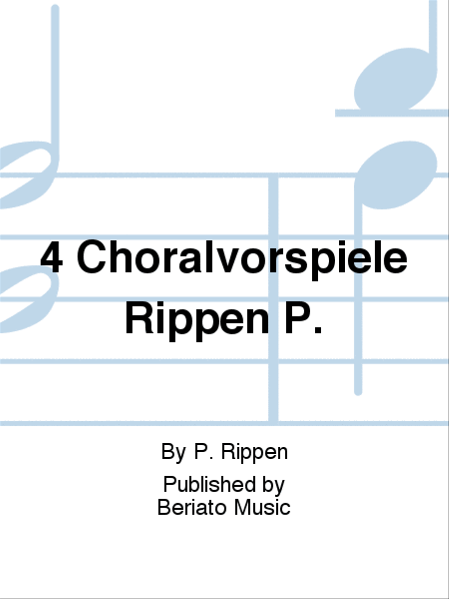 4 Choralvorspiele Rippen P. Harpsichord scores gallery preview page 1