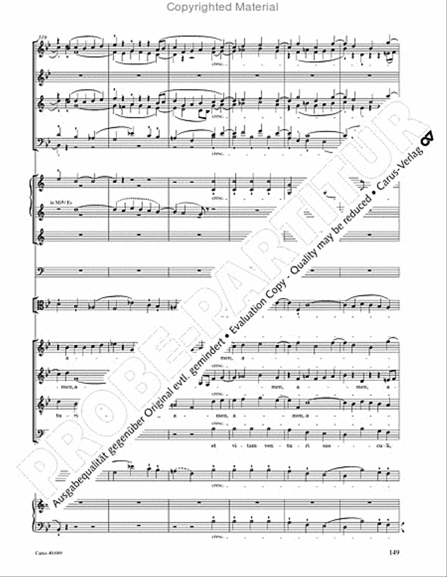 Missa solemnis Missa solemnis 4-Part scores gallery preview page 165