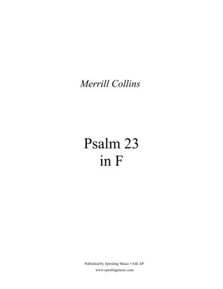 Psalm 23 in F - Full Score in F