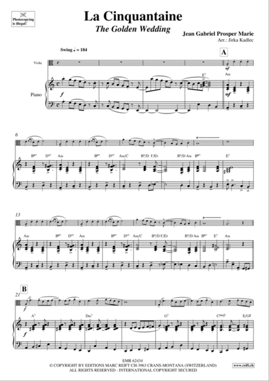 La Cinquantaine Piano Accompaniment scores gallery preview page 4