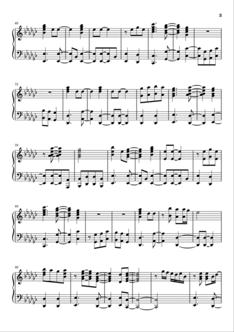 Say You Will Piano Solo scores gallery preview page 3