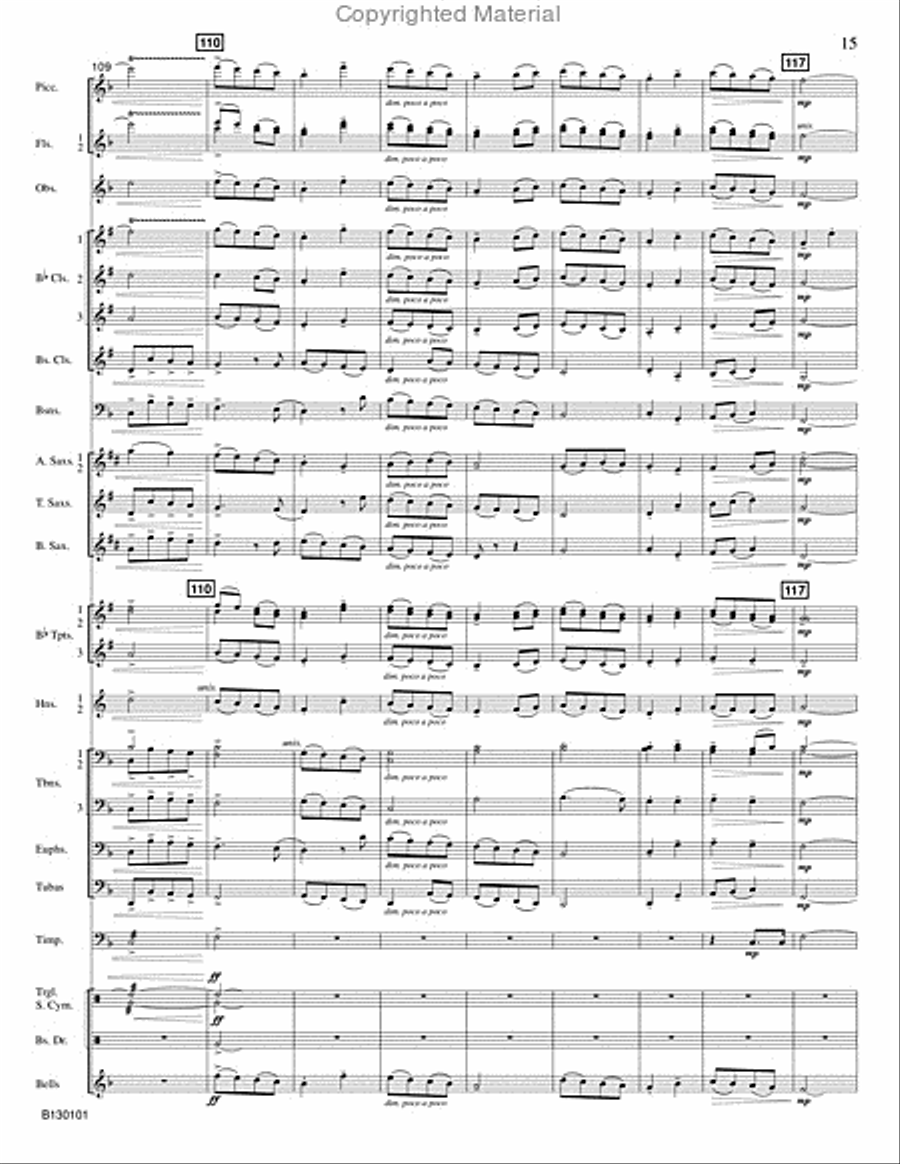 River Mist Concert Band scores gallery preview page 16