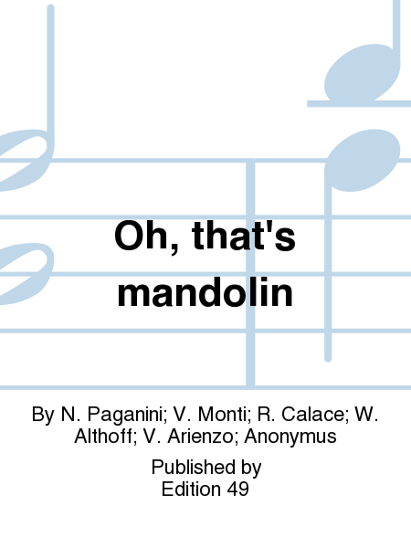 Oh, that's mandolin