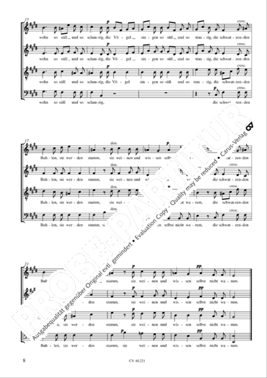 Im Freien zu singen (Heft 1) Choir scores gallery preview page 9