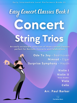 Book cover for Easy Concert Classics - String Trios Book 1