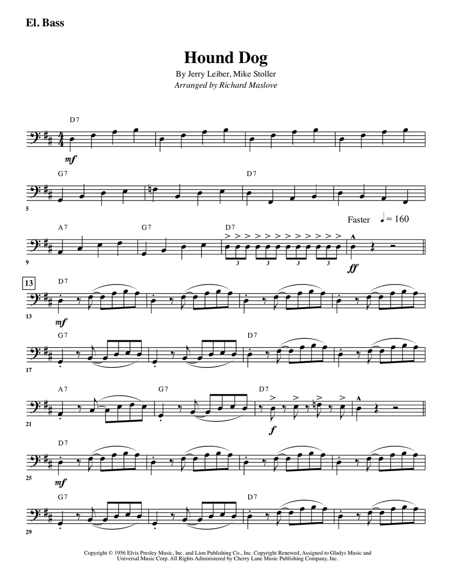 Hound Dog Hound Dog Large Ensemble scores gallery preview page 5