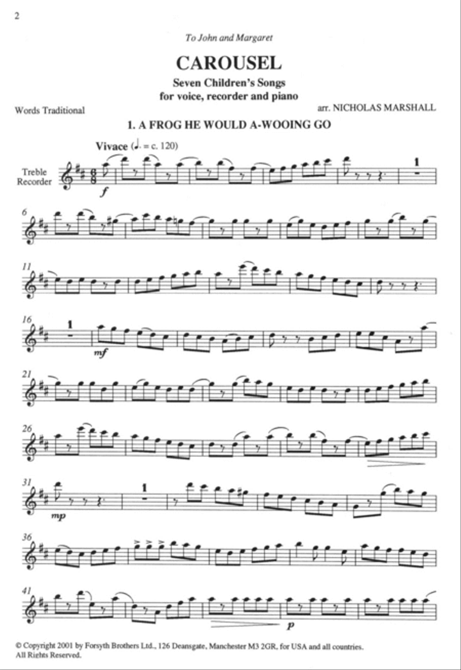 Carousel: Seven Childrens Songs Recorder scores gallery preview page 2