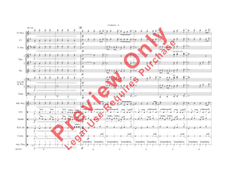 Does Anybody Really Know What Time It Is? Marching Band scores gallery preview page 7