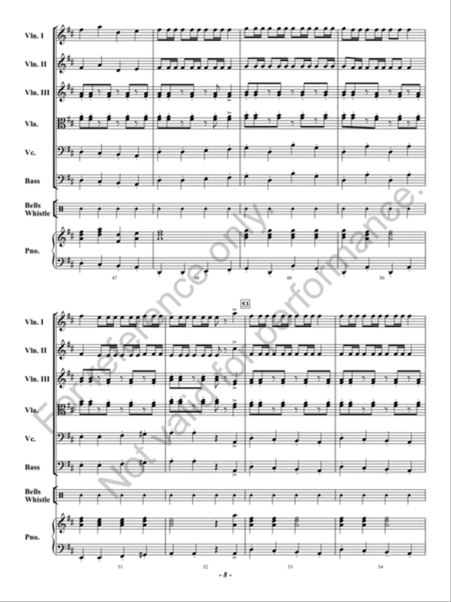 Santa's Wild Ride String Orchestra scores gallery preview page 9