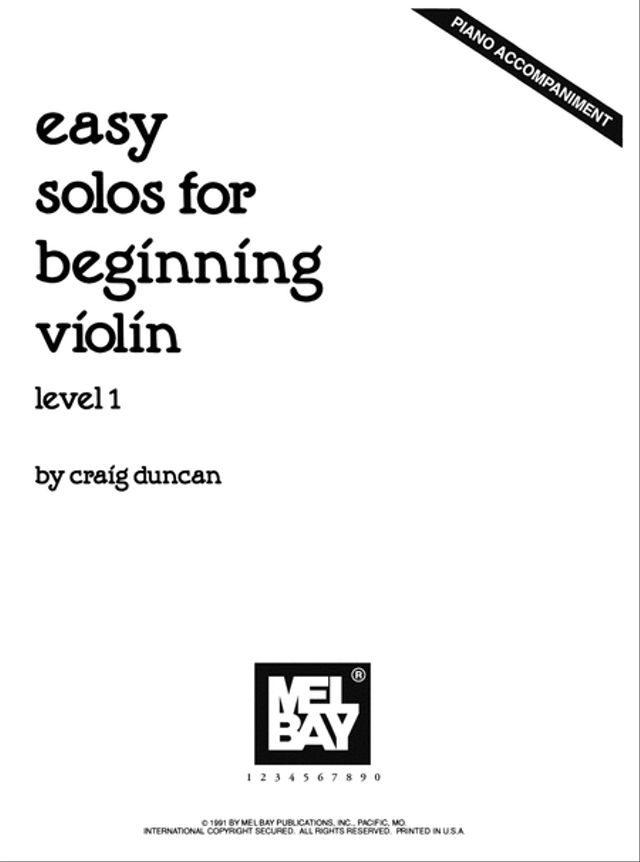 Easy Solos for Beginning Violin, Level 1 Violin Solo scores gallery preview page 2