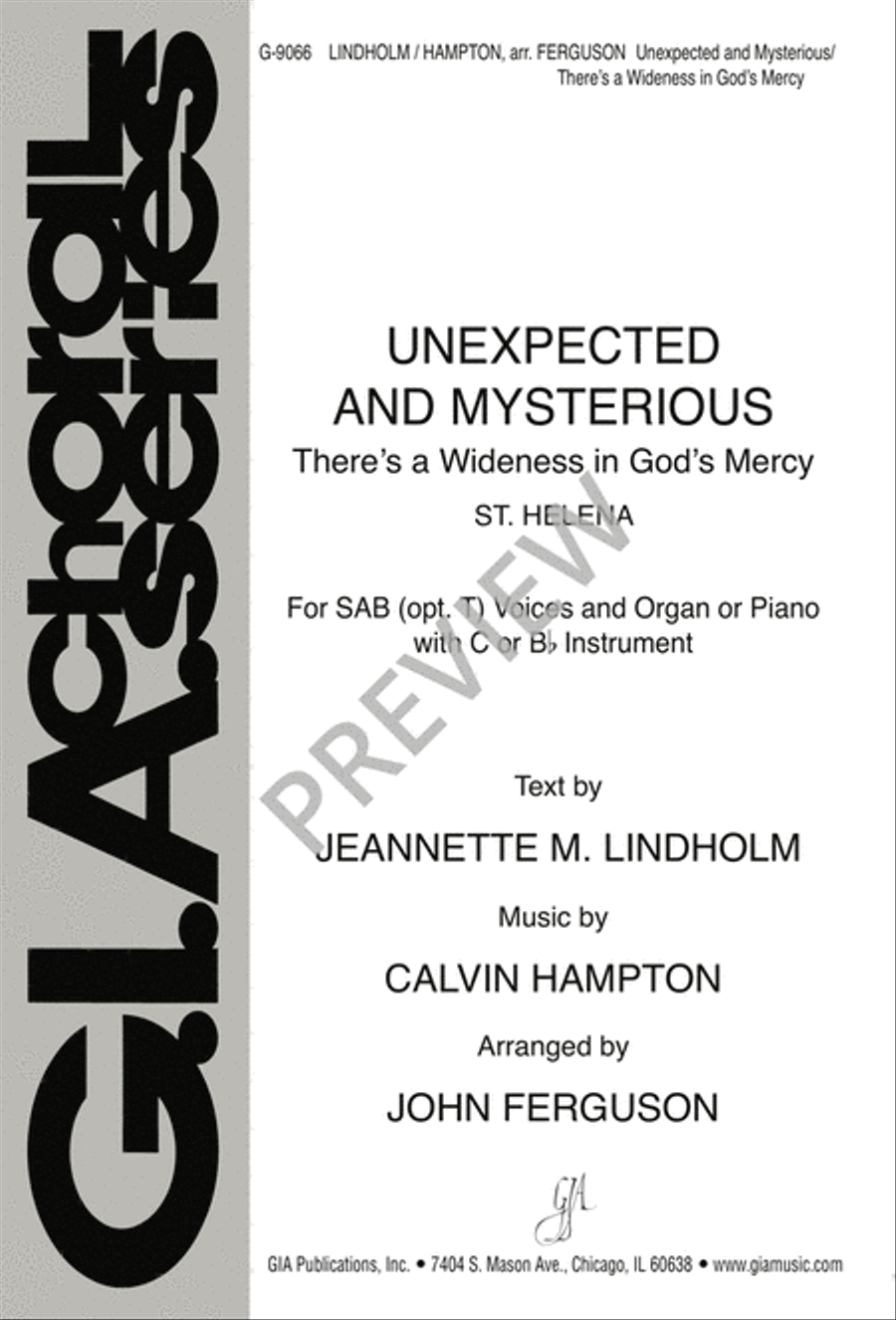 Unexpected and Mysterious 3-Part scores gallery preview page 1