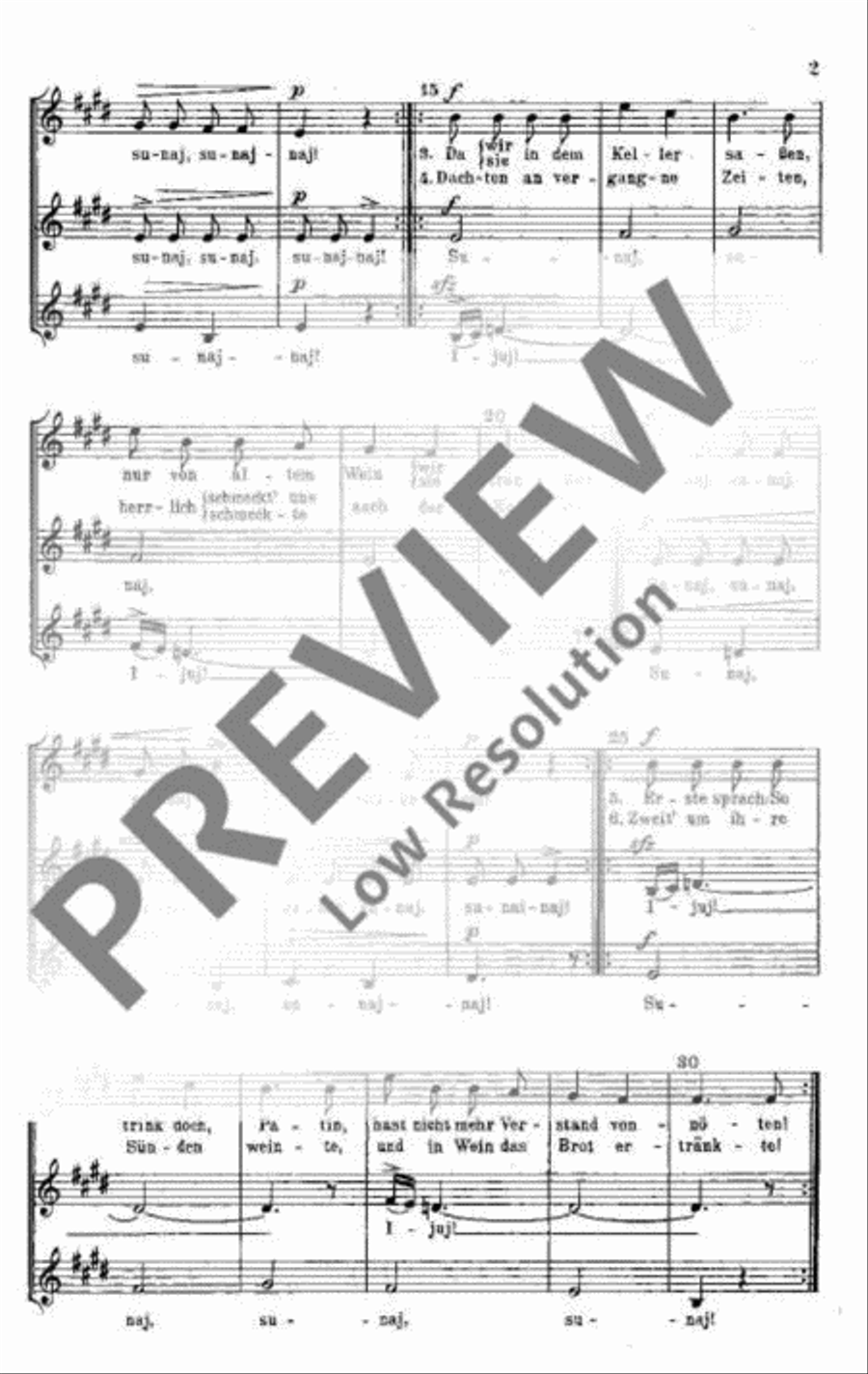 Serbische Volkslieder Serbische Volkslieder Choir scores gallery preview page 3