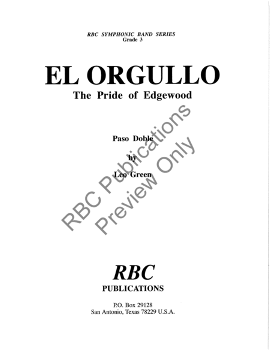 El Orgullo (Score) Concert Band scores gallery preview page 2