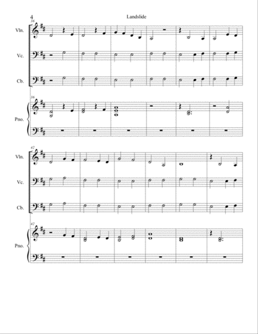 Landslide Landslide Cello scores gallery preview page 4