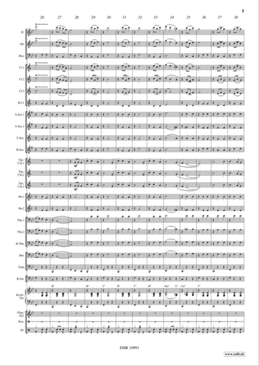 Viva Mexico Concert Band scores gallery preview page 6
