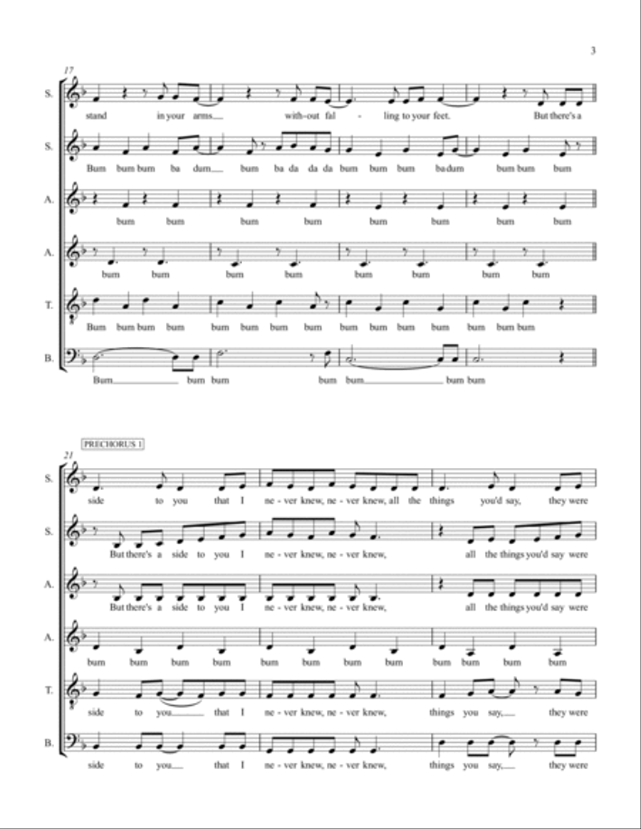 Set Fire To The Rain Divisi scores gallery preview page 4