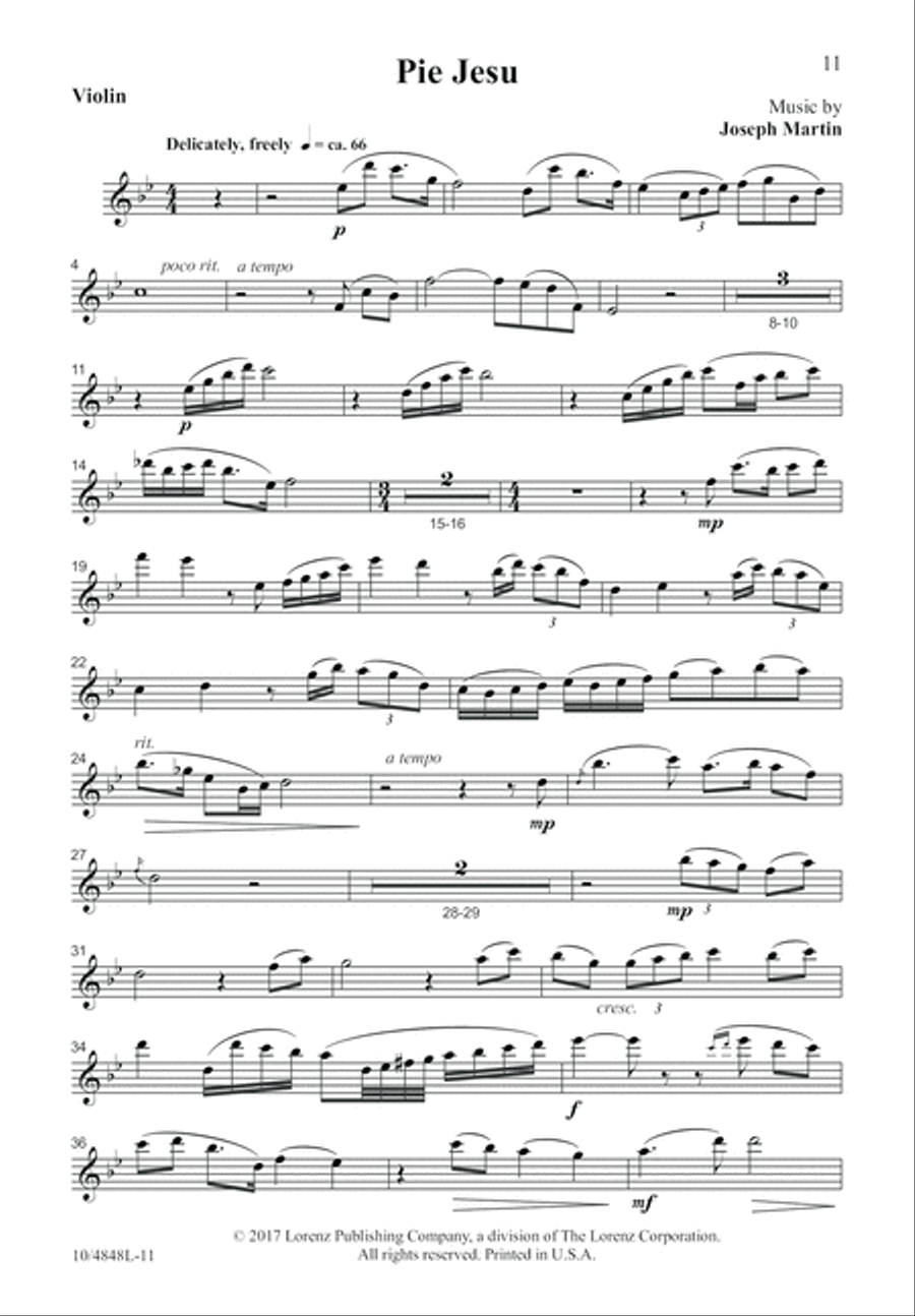 Pie Jesu Pie Jesu 4-Part scores gallery preview page 11
