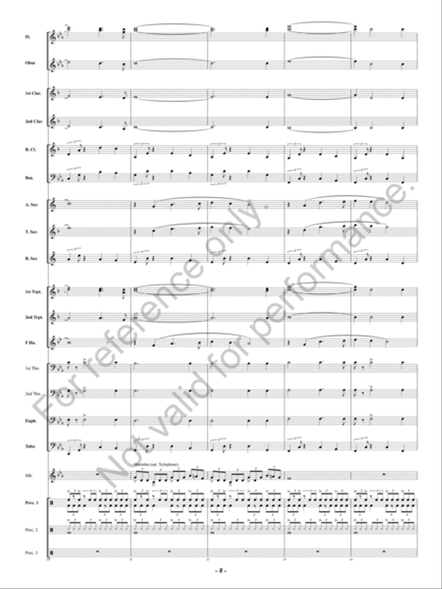 Celtic Holy Night Concert Band scores gallery preview page 9