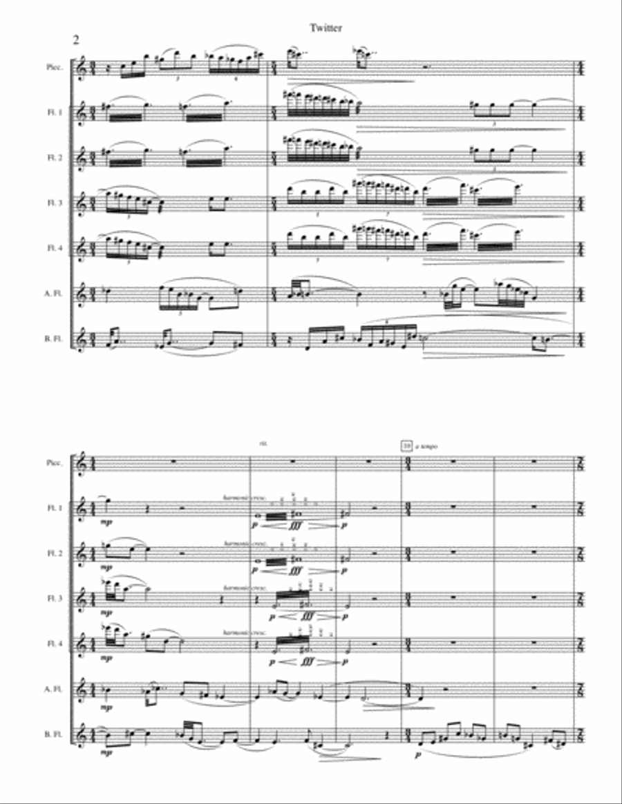 Twitter, for Flute Choir image number null