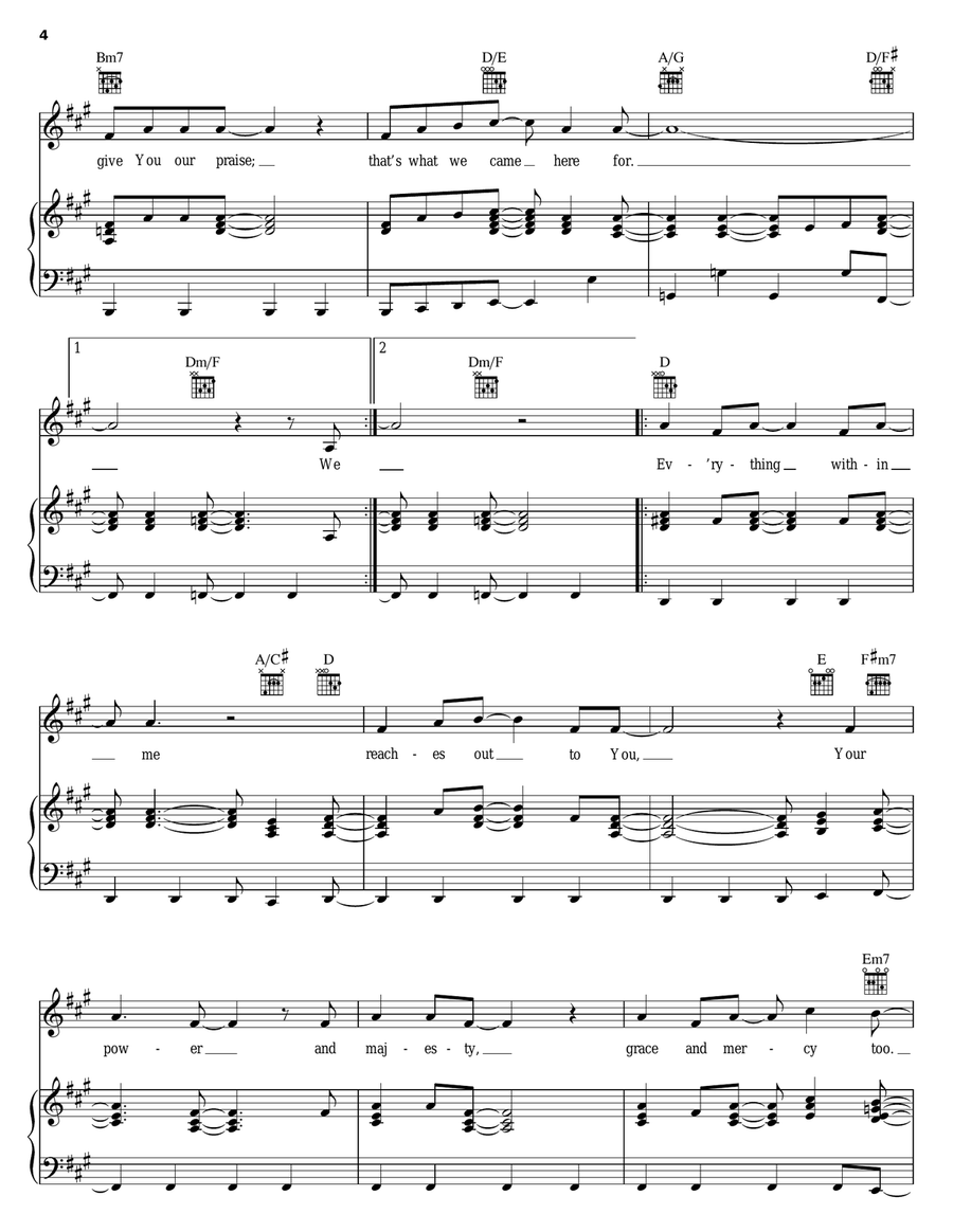 That's What We Came Here For Piano, Vocal, Guitar scores gallery preview page 4
