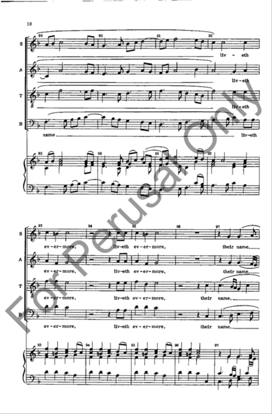 Their Bodies Are Buried In Peace 4-Part scores gallery preview page 10