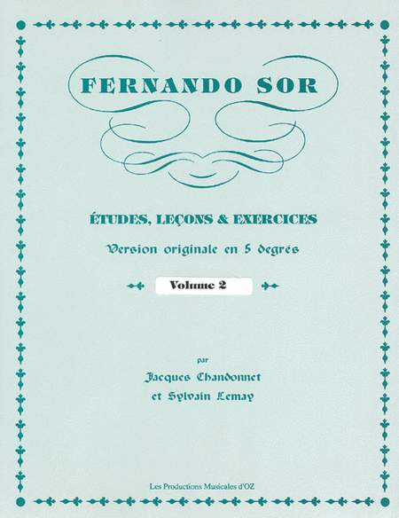 Fernando Sor : Etudes, lecons et exercices, Volume 2