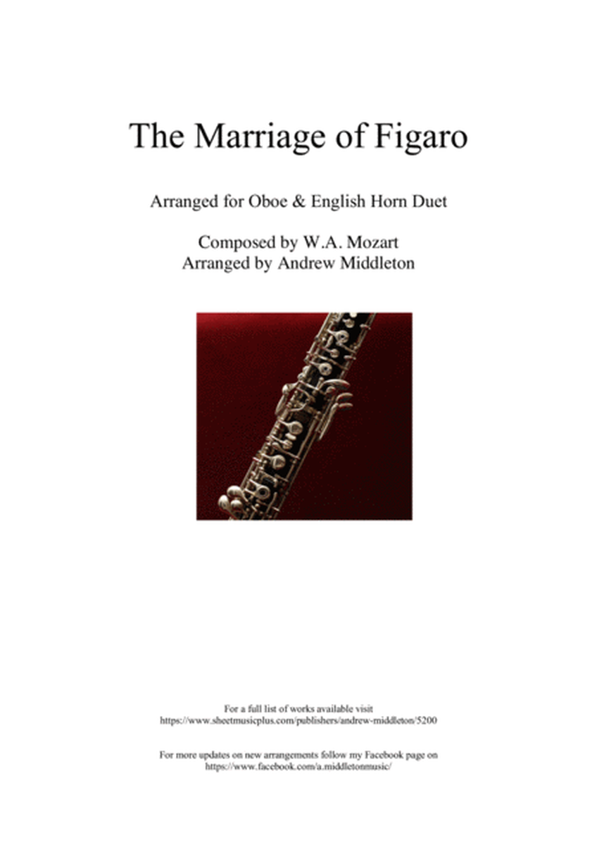 The Marriage of Figaro Overture for Oboe and English Horn Duet image number null