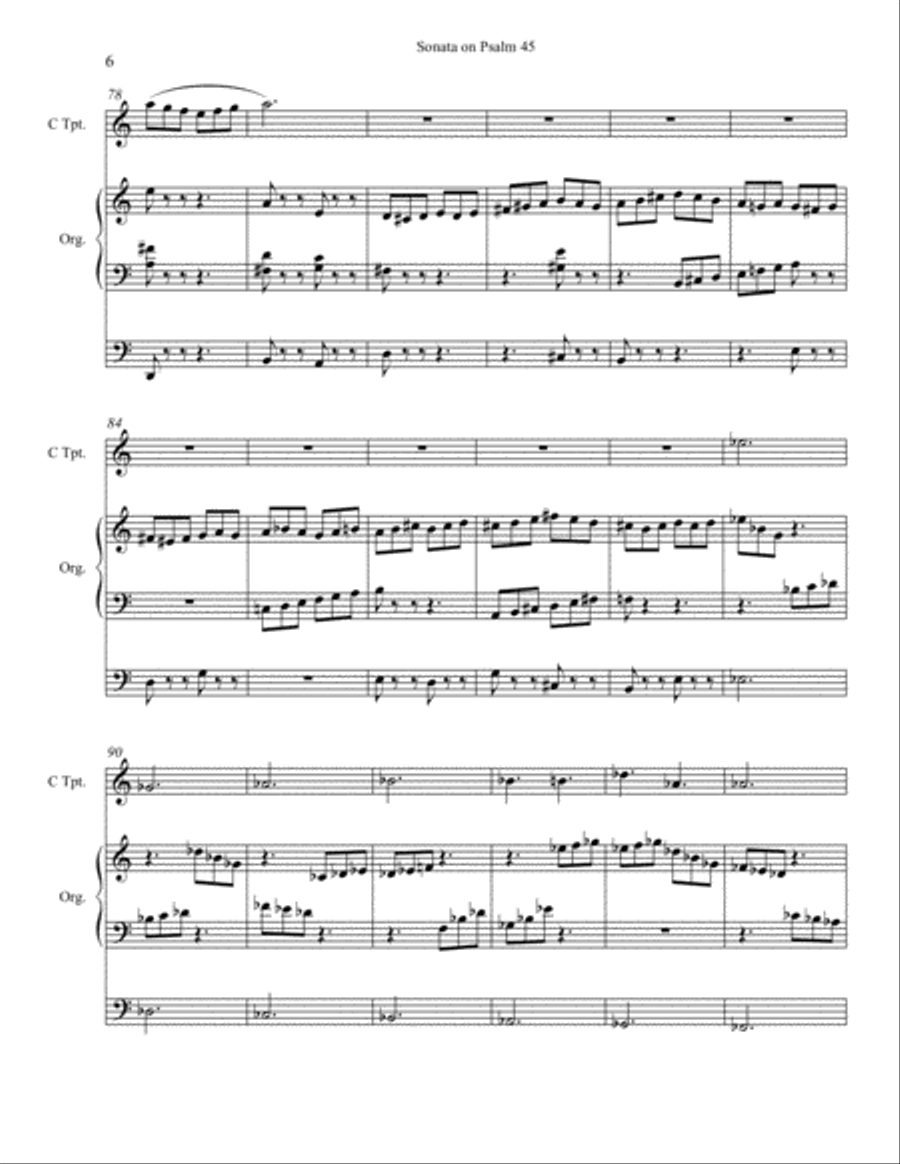 Sonata on Psalm 45 Sonata on Psalm 45 Trumpet Duet scores gallery preview page 6