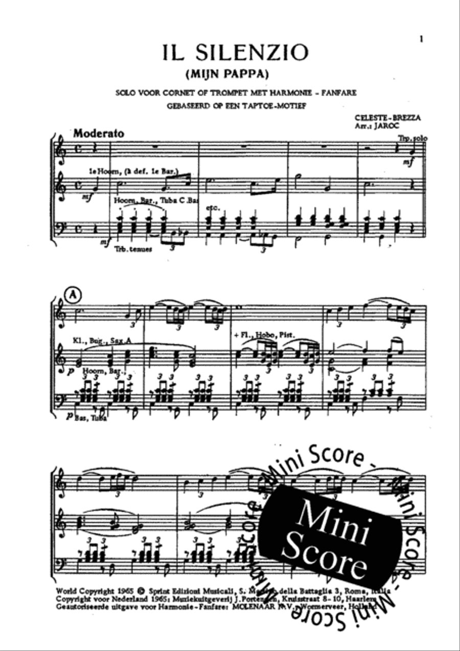 Il Silenzio Concert Band scores gallery preview page 5