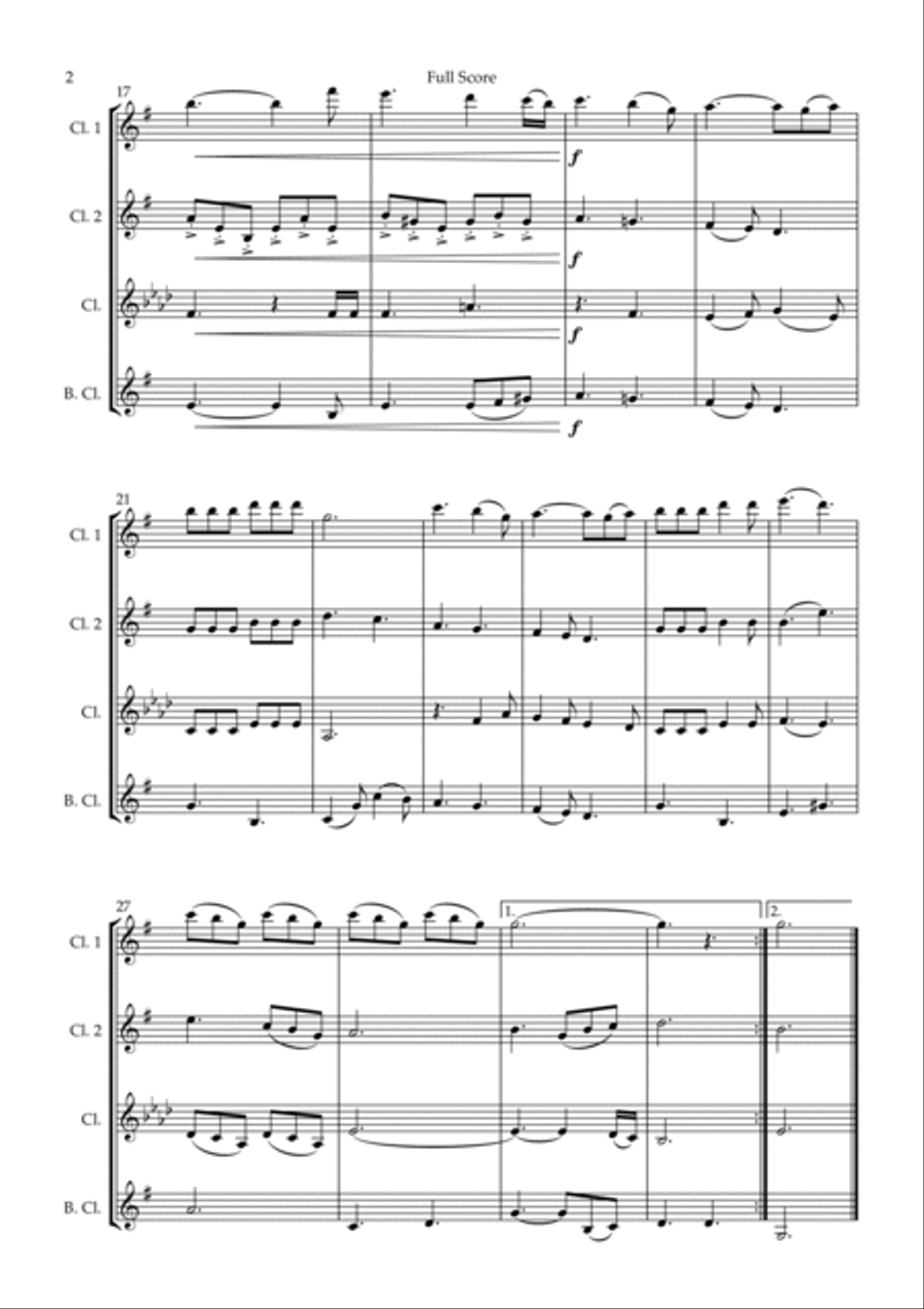 He Is Exalted Woodwind Quartet scores gallery preview page 2