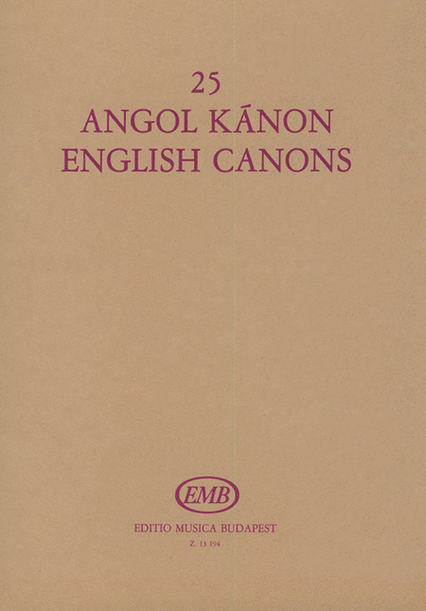 25 English Canons