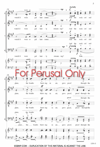 Star-Spangled Banner - SATB divisi Octavo image number null