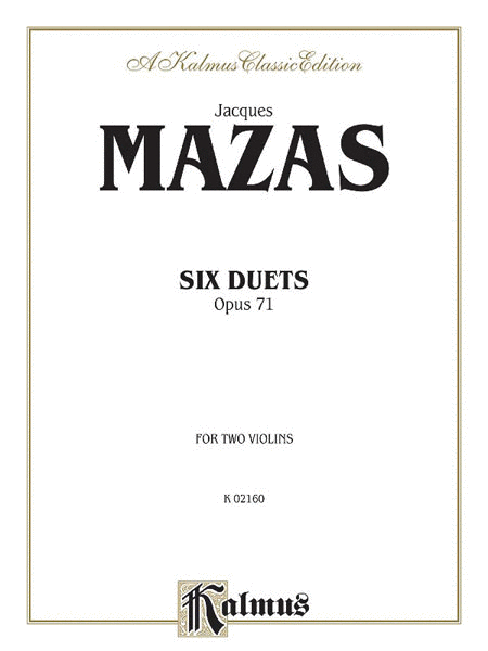 SIX DUETS for Two Violins Opus 71