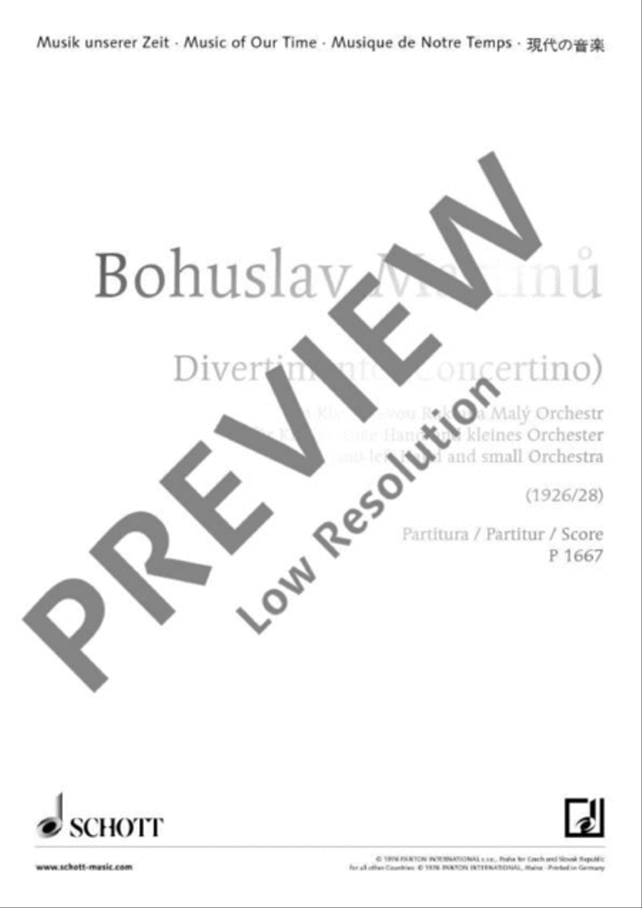 Concertino (Divertimento) Orchestra scores gallery preview page 2
