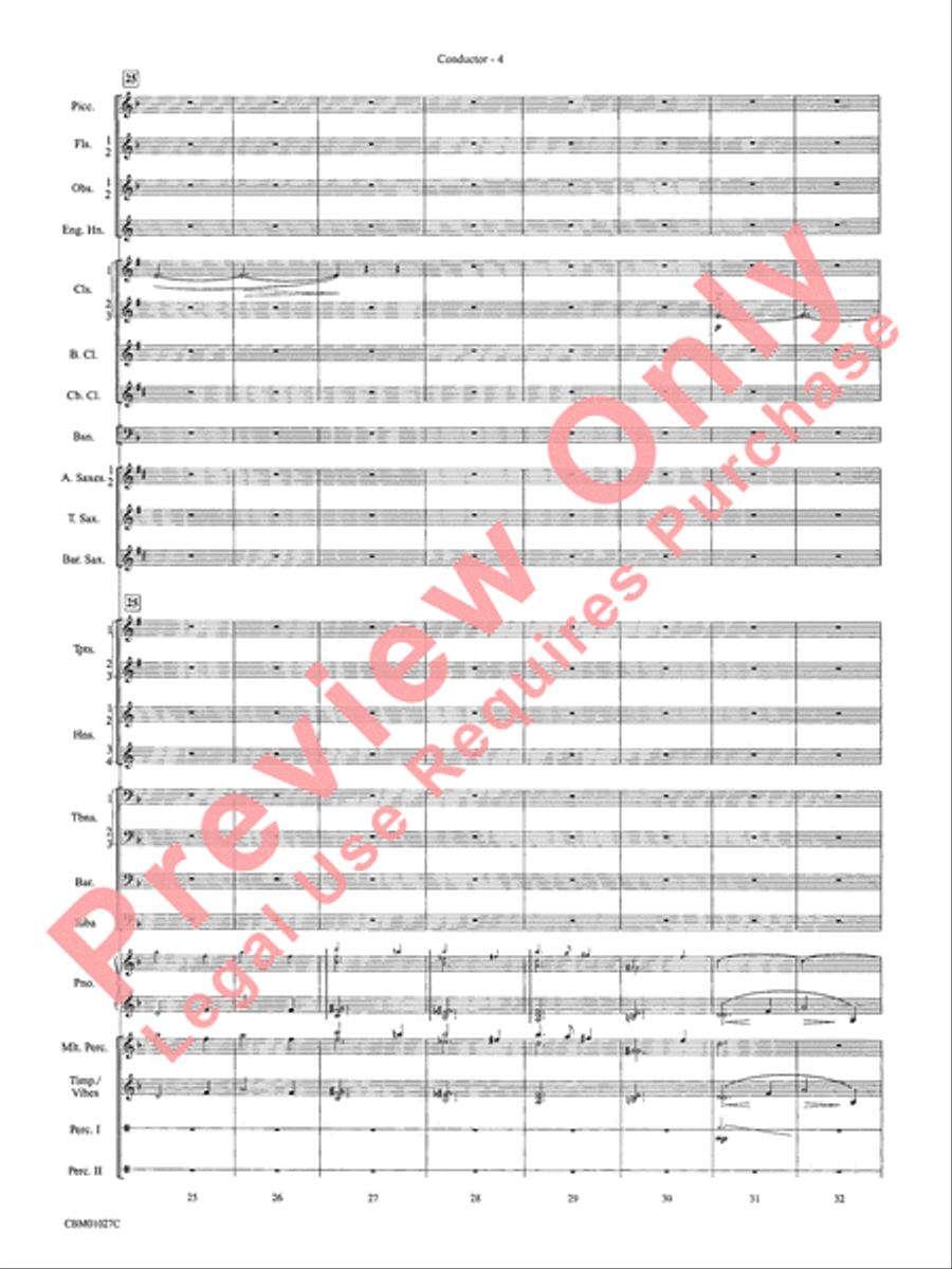Harry Potter Symphonic Suite Concert Band scores gallery preview page 7