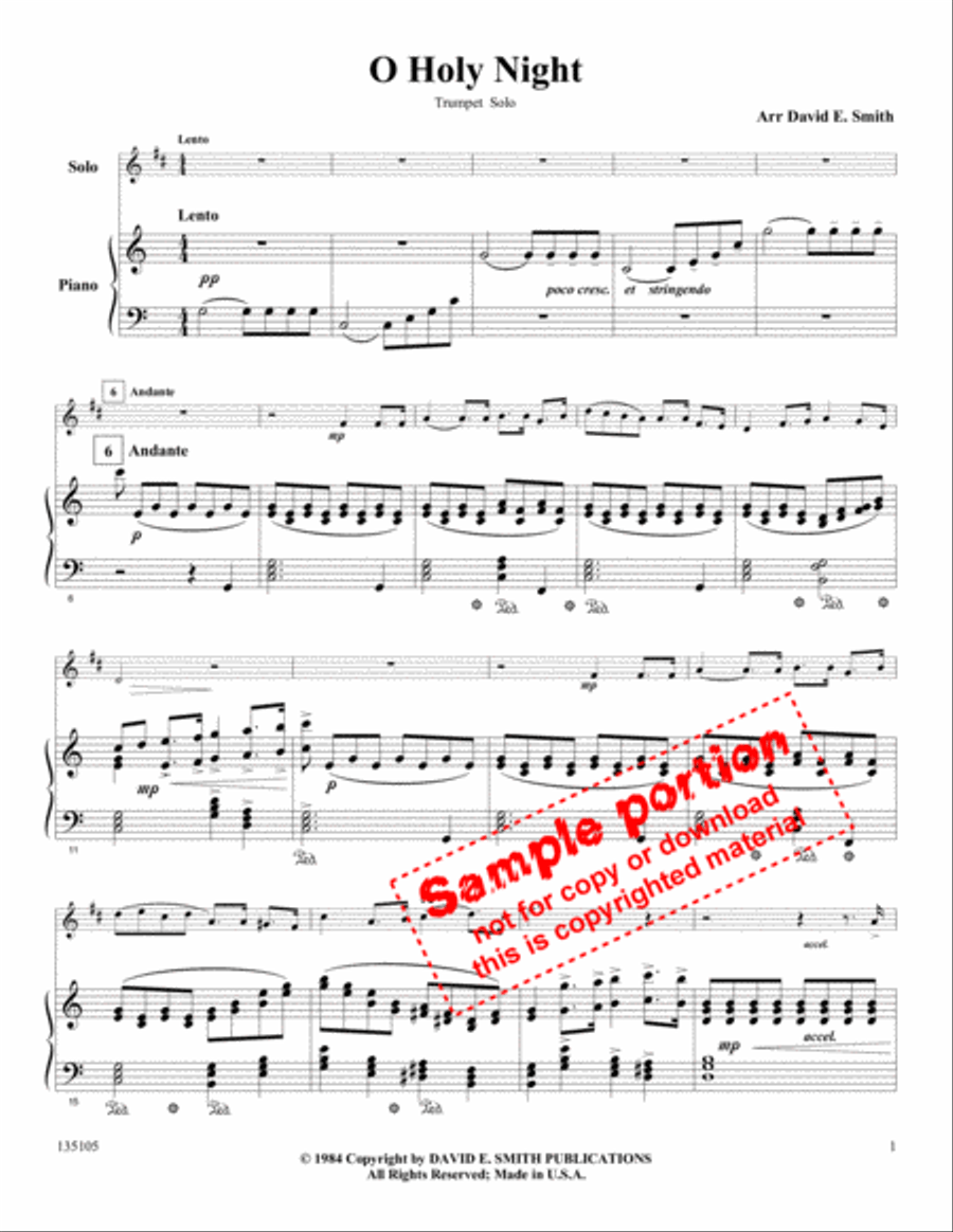O Holy Night O Holy Night Cornet scores gallery preview page 2